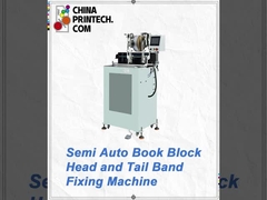 Mesin Head Band Semi Automatic Book Block
