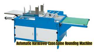 HX420CSR Otomatis Hardcover Case Spine Meja Bundar