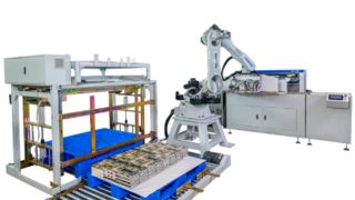 Sistem Palletisasi Robot Otomatis Robot HXMN60 untuk Buku Sampul Keras