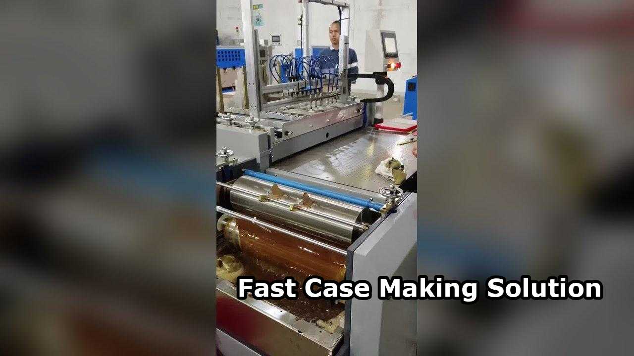 Semi Auto Case Making Machine Kedua Sisi Membungkus Satu Orang Operasi Digital Fit
