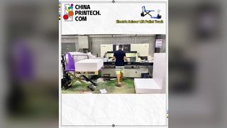 Truk Pallet Angkat Gunting Listrik ideal untuk pencetakan pasca