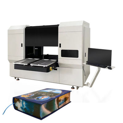 HXEP400 Hardcover/Notebook Edge Printer 4-8 Warna, 2 Stasiun Kerja, Nozzles Micro Piezo, Pencegahan Kembung Nozzle