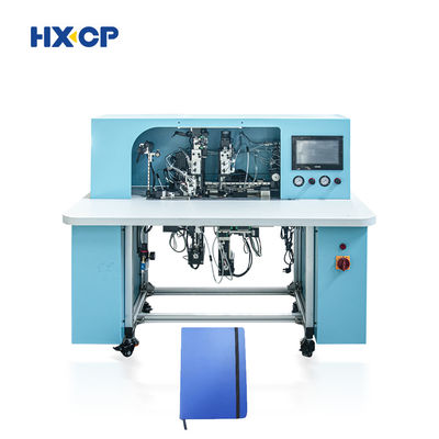 HX18B Semi Auto Notebook Elastic Band Fixing Machine Softcover Hardcover Binding Pospress Manual Manual Pabrik Harga