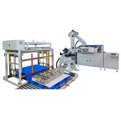 HXMN60 Sistem Palletizing Robot Buku Hardcover Auto Stacking Palet Loading Tenaga Kerja Efisien