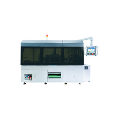 Tiga pisau Trimmer dual head Round Corner Trimming Stabilitas hidraulik Keakuratan pemotongan