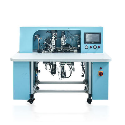 HX18B Semi Auto Notebook Elastic String Applying Band Fixing Machine Notebook Elastic Band Fixing Factory dibuat Hot Sell