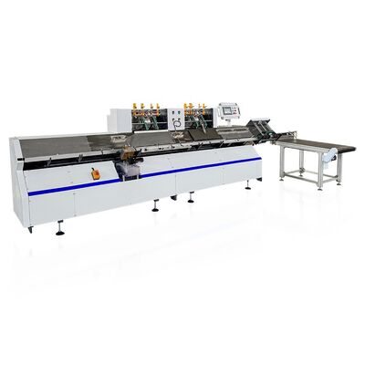 Mesin High Speed End Sheet Gluing Pincer Arm Transfer Top Edge Alignment System