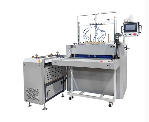 HXSCM Semi Auto Hardcover Case Making Machine memungkinkan satu operator untuk memproduksi kasus hardcover cincin pengikat album foto dan sampul menu