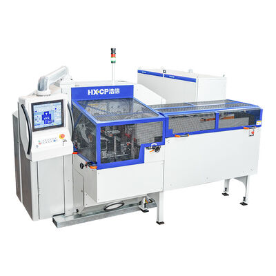 HX120DH Buku Blok Tiga pisau Trimmer berdiri sendiri atau inline 4200 pisau per jam stasiun pre-stacking ganda