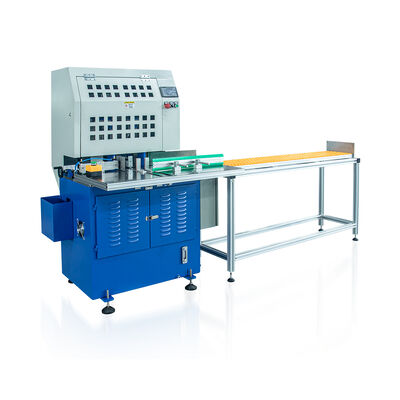 Auto Double Head Hydraulic Round Corner Cutter Dengan Automatic Feeding dan Pengumpulan