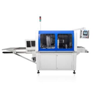 HX681 Stacker hardcover book interleaving pile stacking machine yang dirancang untuk stacking stabil dan prepacking otomatis
